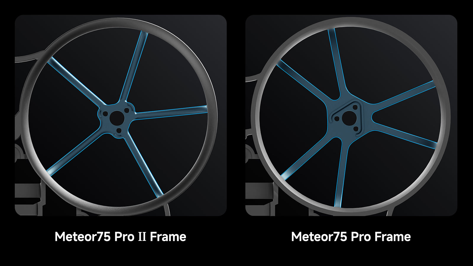 Porównanie bezszczotkowych ram whoop Meteor75 Pro II i Meteor75 Pro