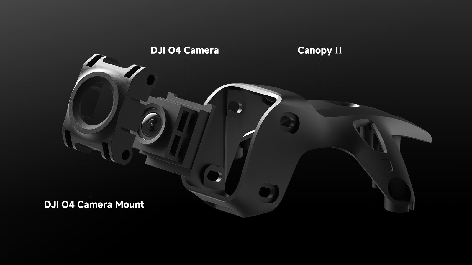 Montaż mocowania kamery DJI O4
