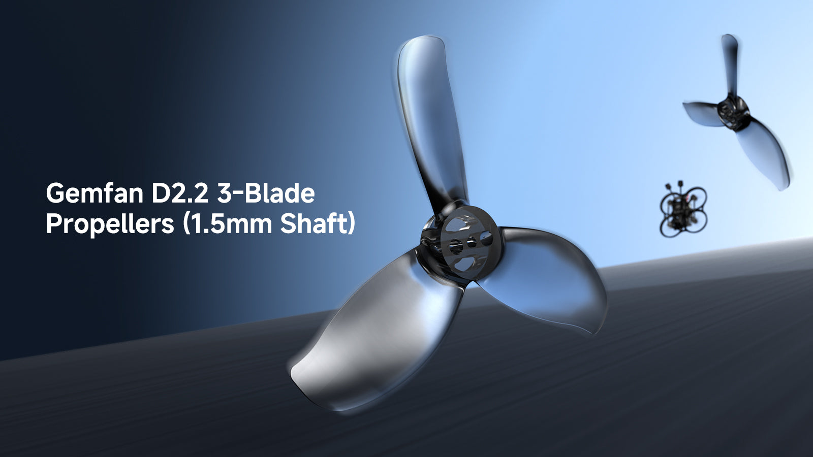 Śmigła Gemfan D2.2 3-Blade (wał 1,5 mm)