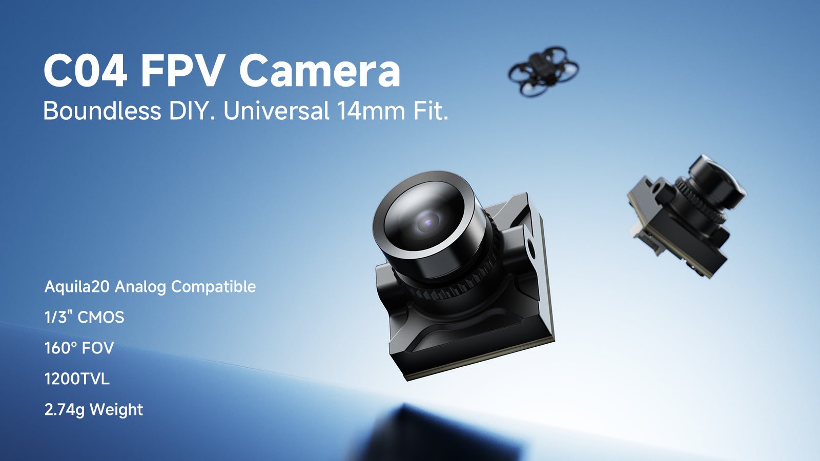 Kamera FPV C04 — mocowanie 14 mm