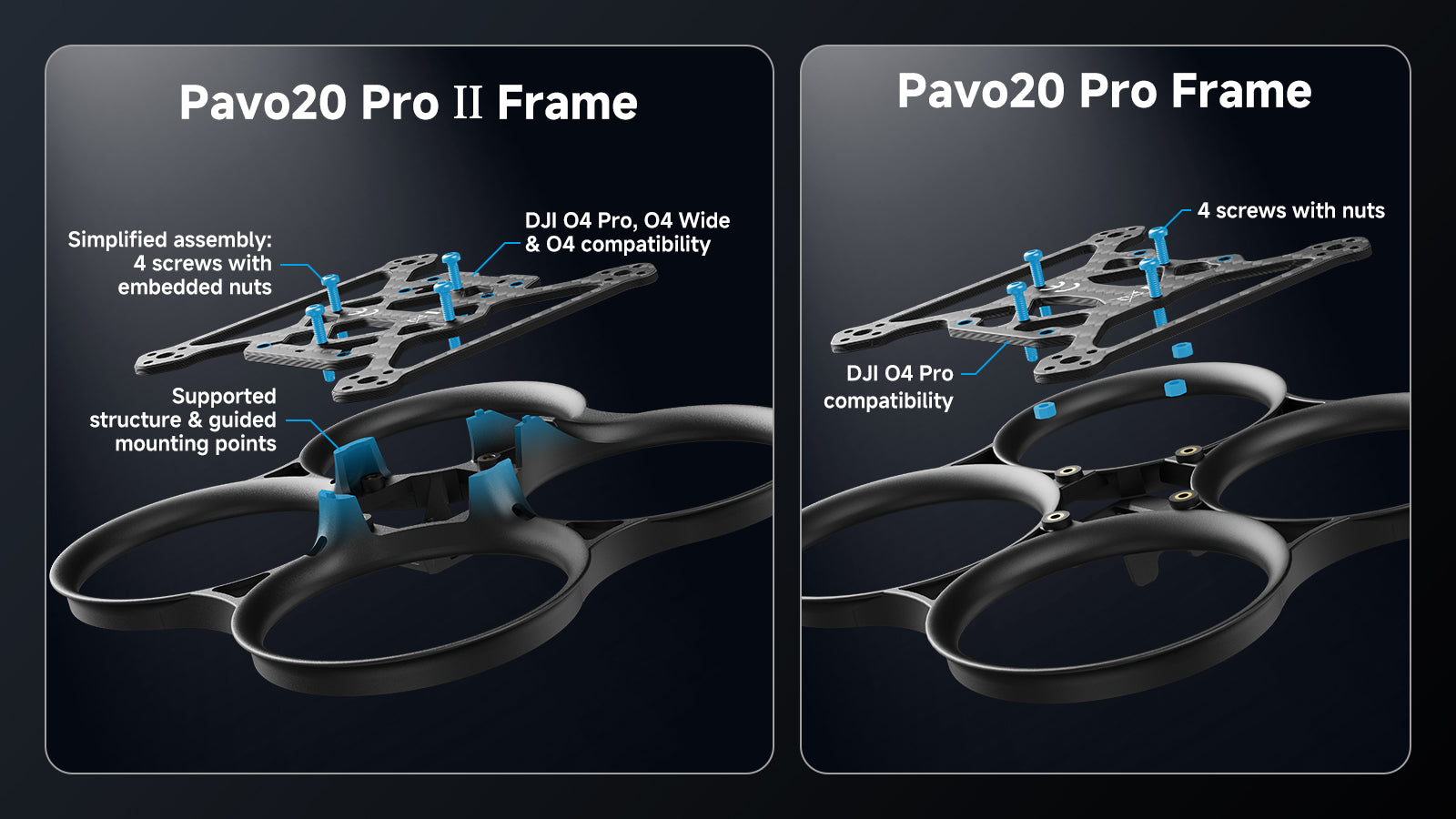 Rama whoop quadrocoptera Pavo20 Pro II Brushless